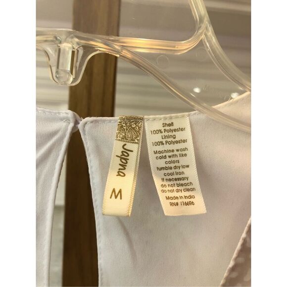 Japna Women’s Cream and White Leopard Print V Neck Short Dress Size M - Picture 5 of 7